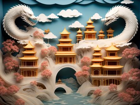 05936-748416956-guchen,(dragon_1.2),no humans,pagoda,scenery,(eastern dragon_1.2),building,bird,cloud,Light Color Theme,water,tree,_lora_longhex.png